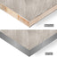 Bandas borde PVC 3/4pulg x25ft aluminio cepillado gris