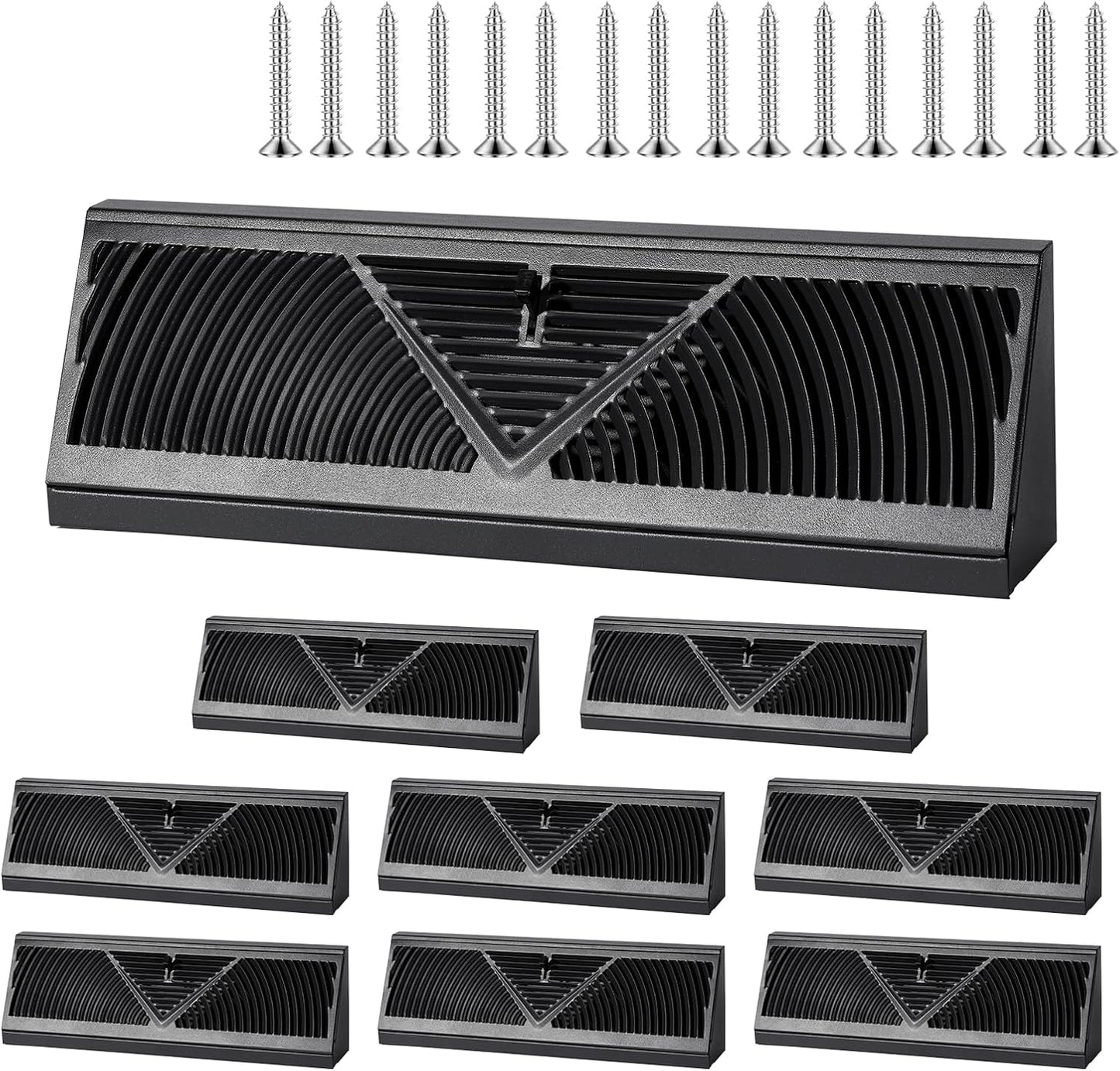 8 Pzas Cubiertas Ventilación Zócalo 18pulg Ajustable