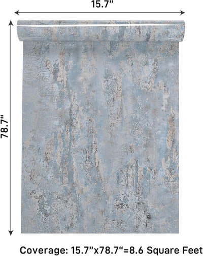 Papel contacto mármol azul 15.7x78.7pulg impermeable