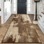 Alfombra pasillo 2x6ft antiderrap marrón con respaldo goma