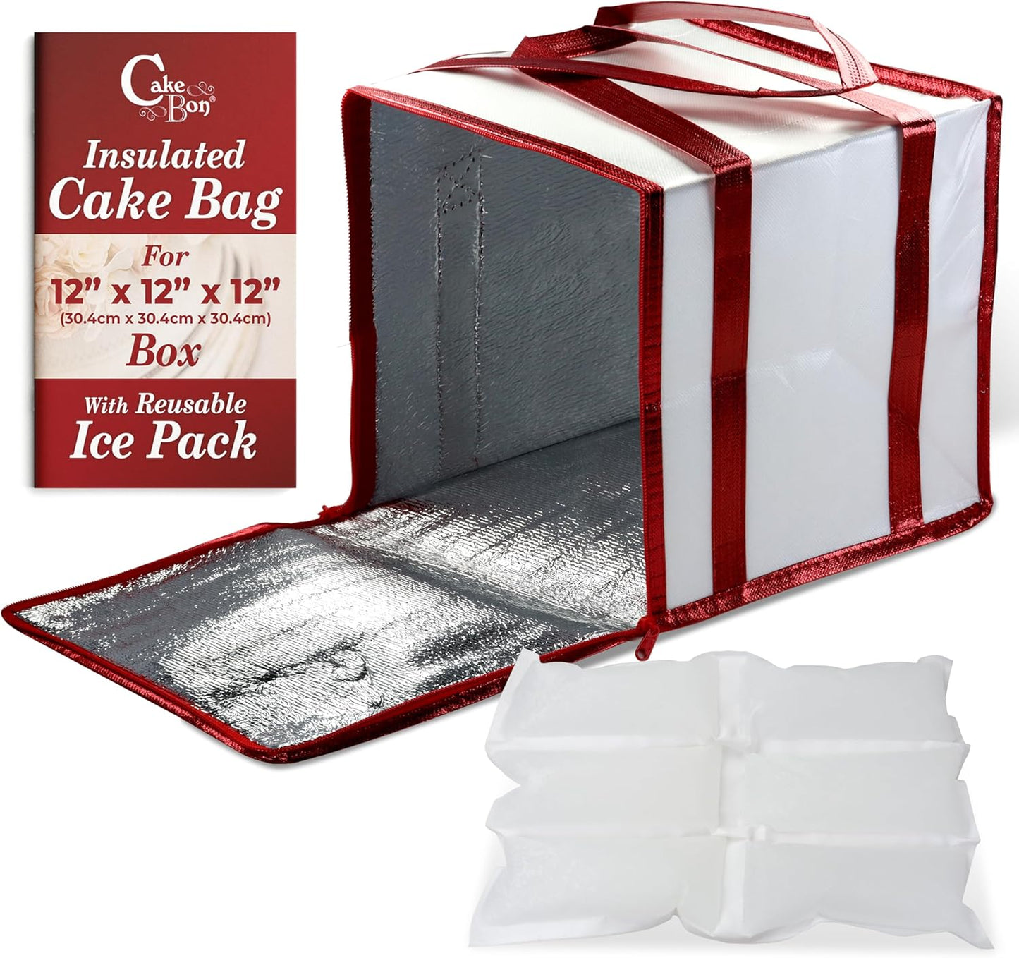 Bolsa térmica para tartas 12pulg hielo prémium reutilizable