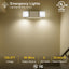 Luz emergencia LED doble cabezal 120-277V pack 4