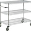 Carrito estante alambre ajustable 24x36pulg cromado