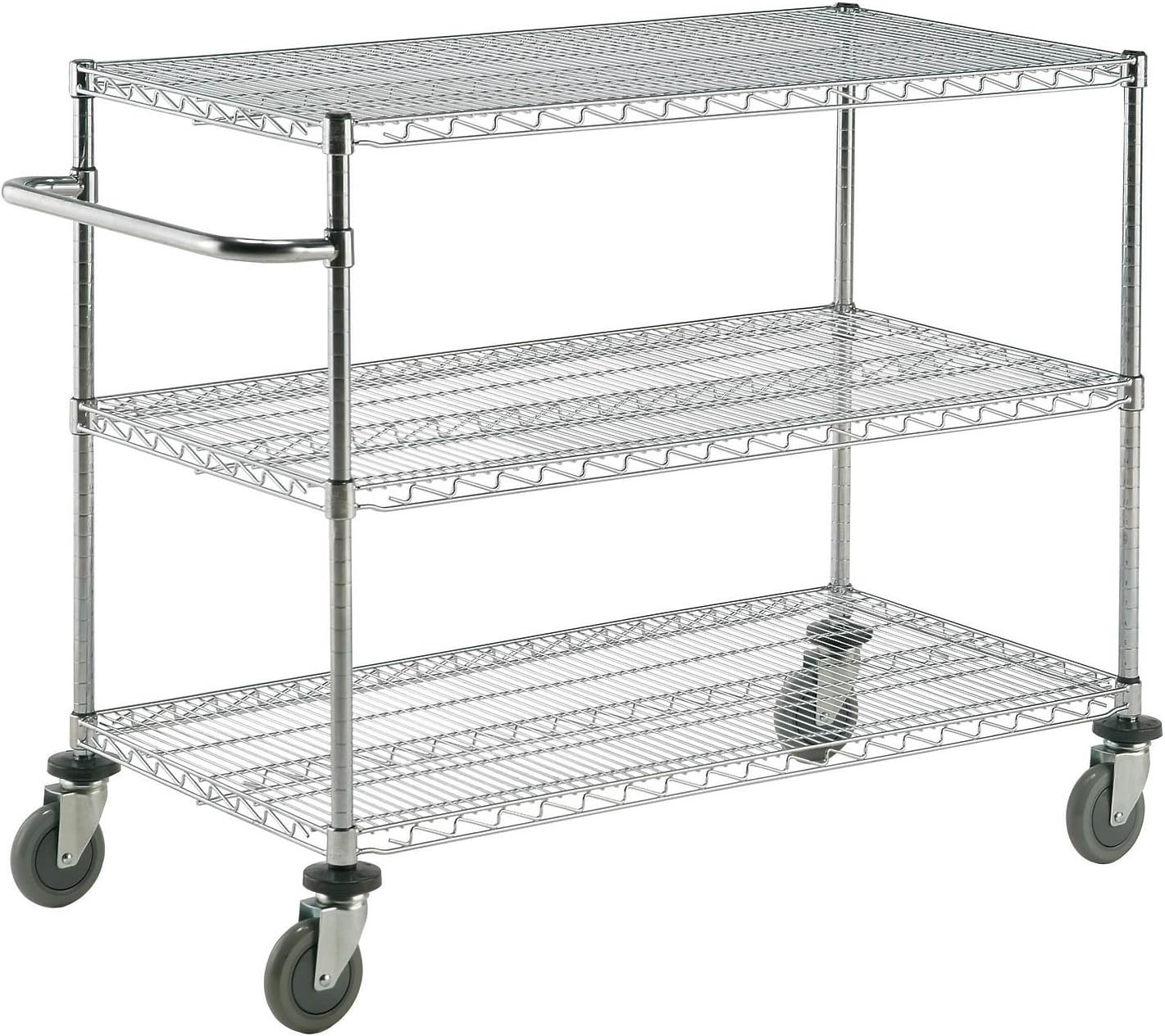 Carrito estante alambre ajustable 24x36pulg cromado