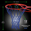 Red de baloncesto resistente 21pulg 12 bucles para todos los aros