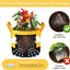 6 Pzas Bolsas Cultivo 5gal con Asas para Jardín