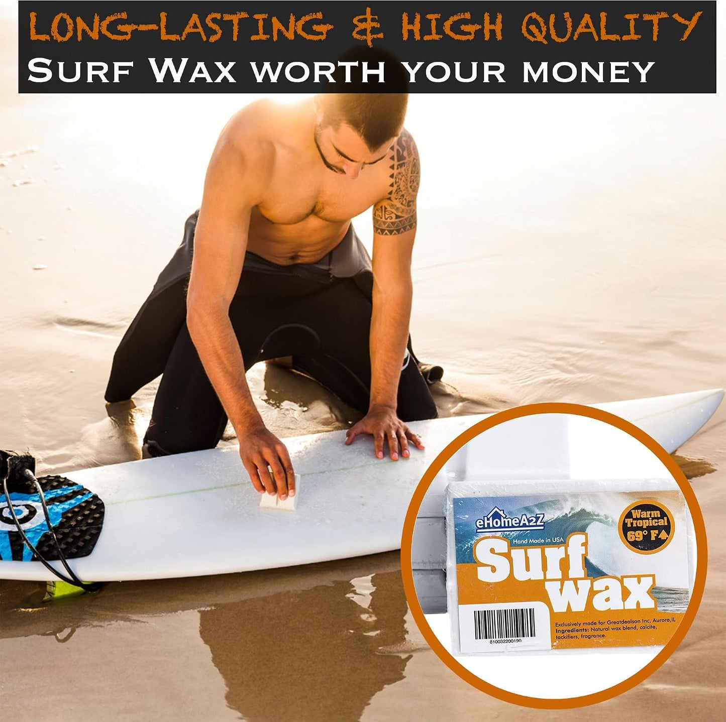 Cera surf tropical alta rendimiento aroma mango
