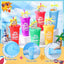 24 Vasos 24oz con Tapas Pajitas Regalo Verano Playa