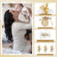 48 Set Regalos Bautismo Madera Cruz Flor Blanco