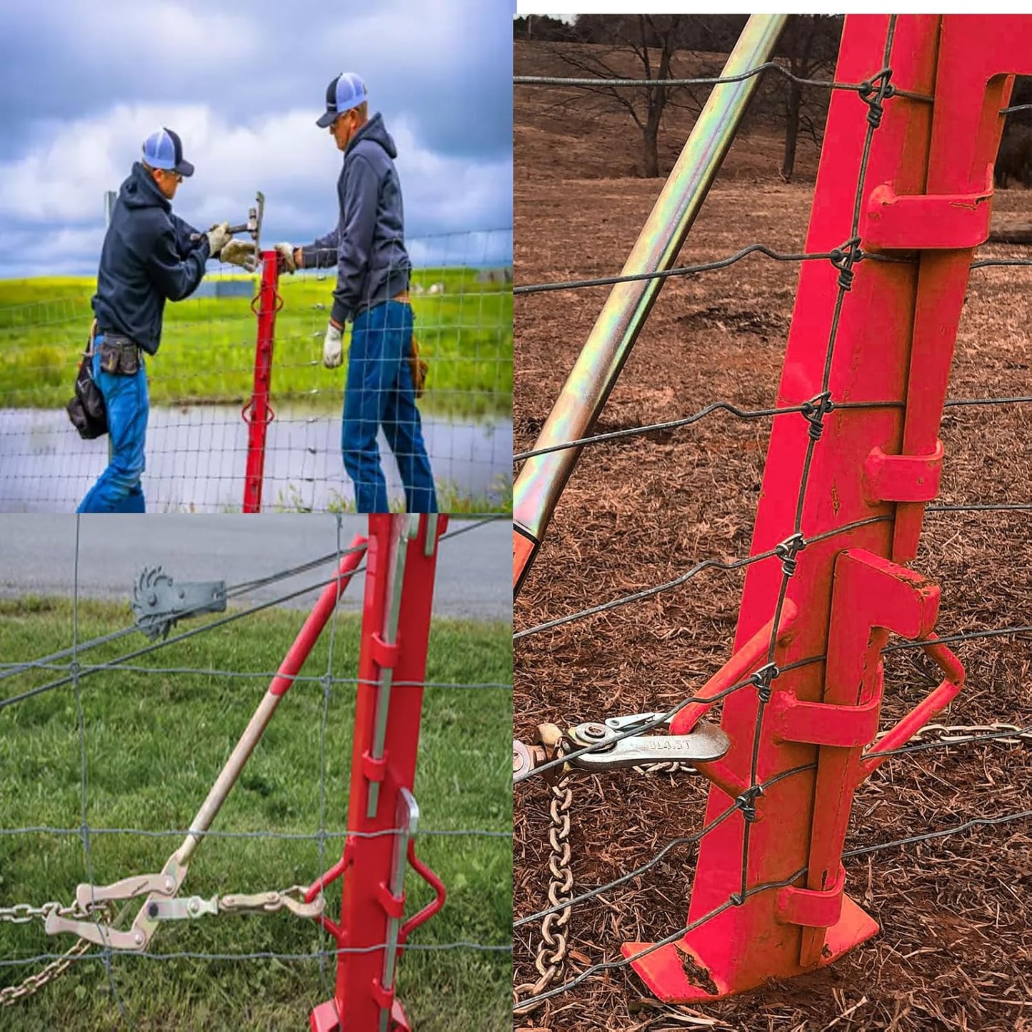 Ensanchador valla alambre tejido 4ft con 5 cuñas acero