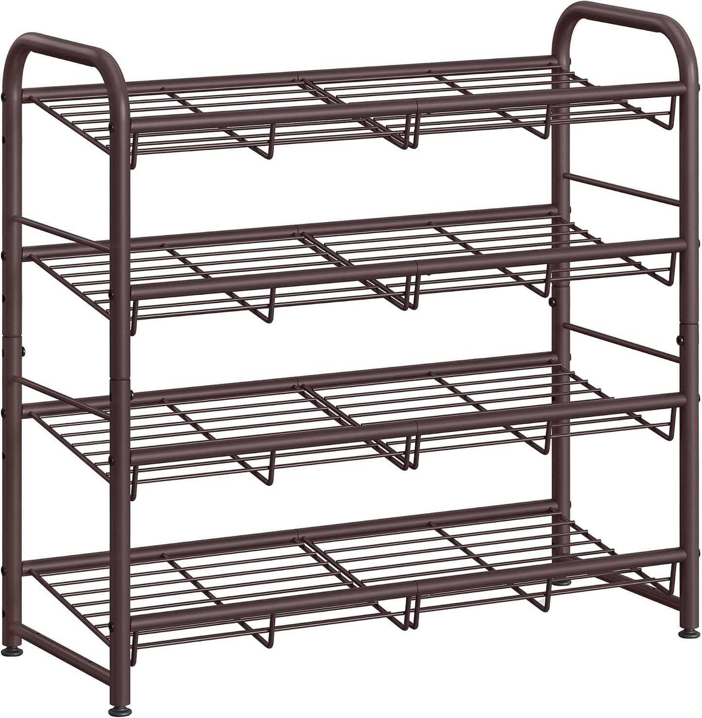 Estante zapatos 4 niveles metal para 20 pares ajustable