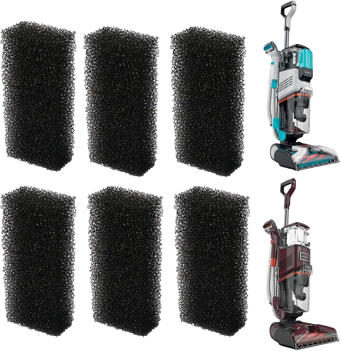 6 Filtros Foam EX201 comp Shark CarpetXpert