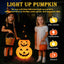 Decoraciones calabaza Halloween 3ft 8 modos luces plegables