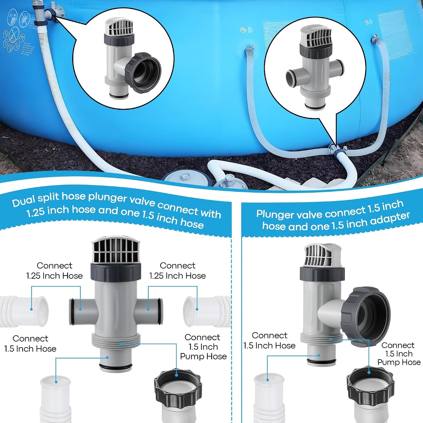 Válvula émbolo doble para piscina Intex repuesto