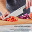 Cuchillo chef forjado acero inox 8pulg gris