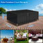 Funda mesa café exterior impermeable 36x22x18" negro