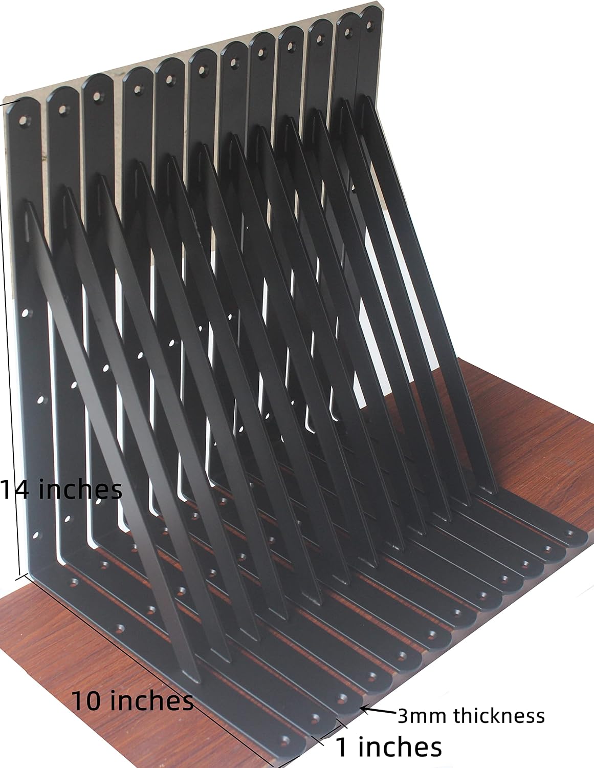 32 Soportes Estante Metal 14x10pulg Resistentes