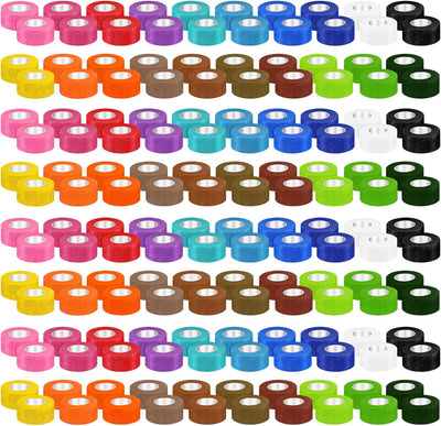 100 Vendajes Autoadhesivos 1" x5yd 20 Colores