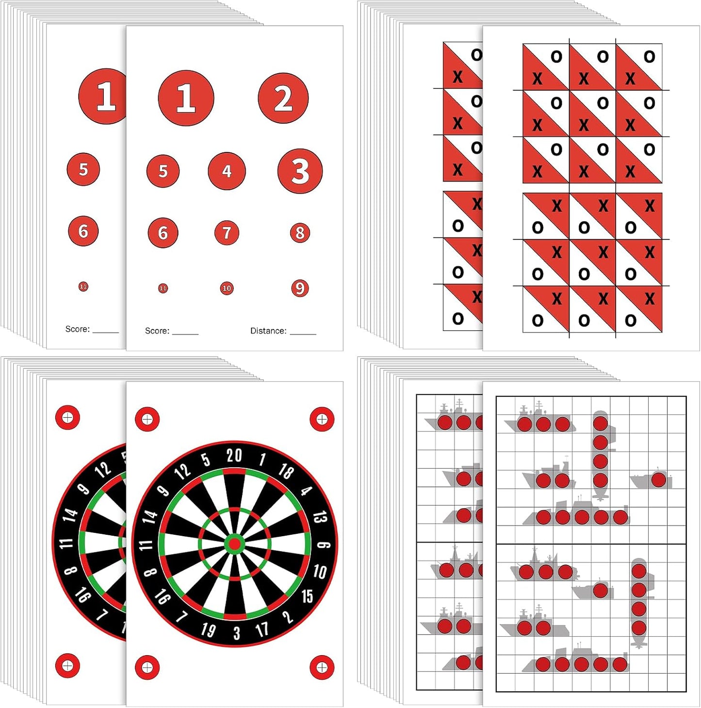 100 Objetivos Papel para Rifle Campo Tiro