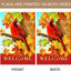 Bandera doble cara hojas arce cardenal 28x40pulg