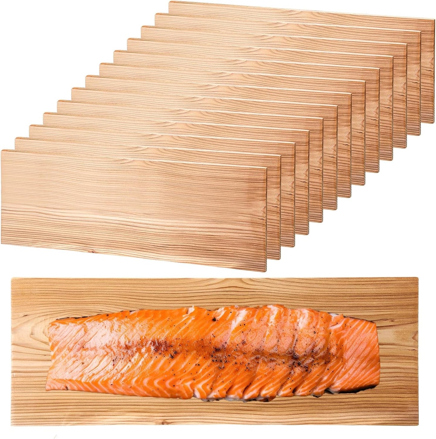 Tablones cedro XL XXL para asar salmón carne pescado