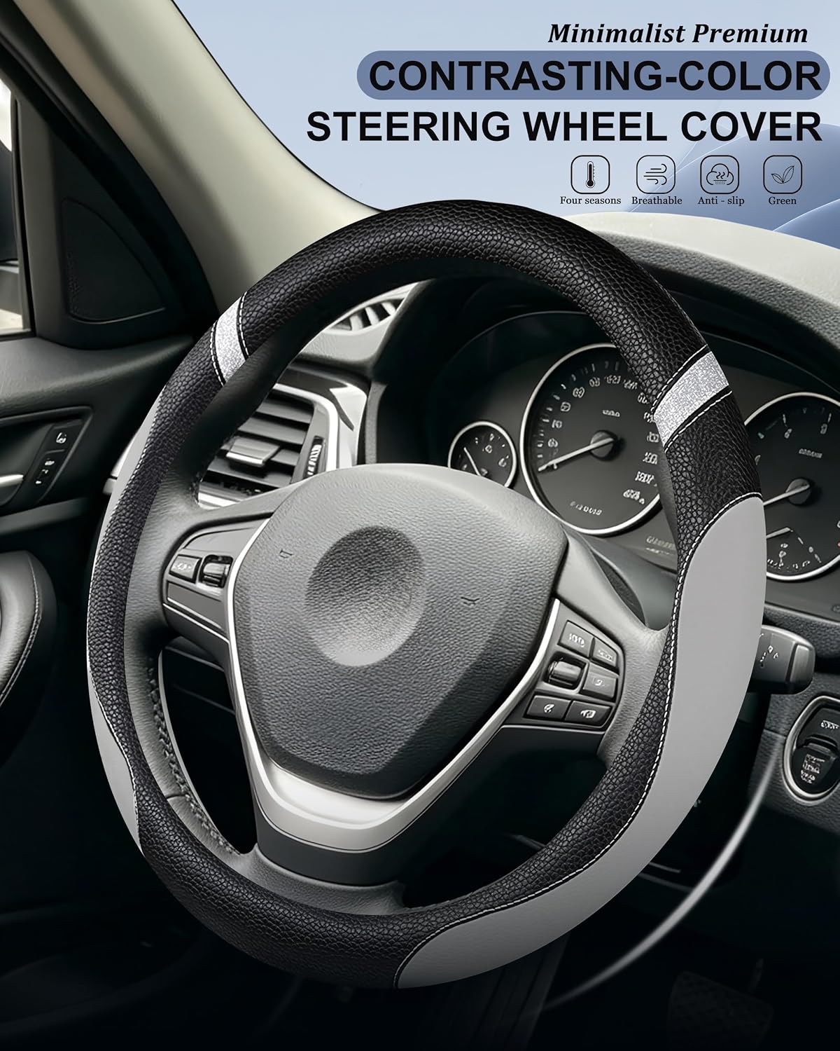 Funda cuero volante 15pulg universal gris