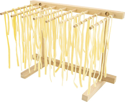 Escurridor madera plegable pasta fideos diseño compacto