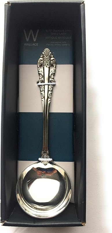 Cucharón acero inox 18/10 barroco antiguo