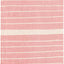 Alfombra área Sophie 2x3" rectangular rosa y blanco