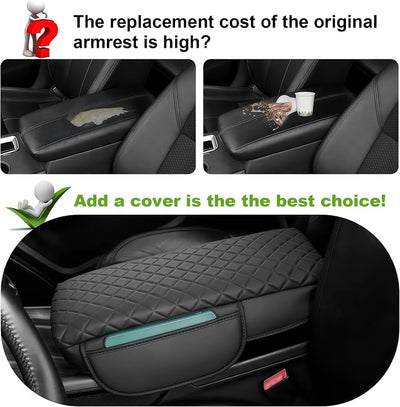 Funda reposabrazos consola Nissan Altima 19-25 piel sintética negra