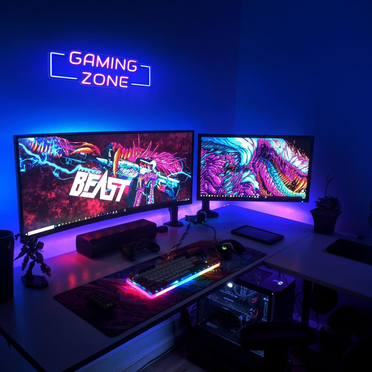 Letrero neón LED para sala de juegos y dormitorio adolescente