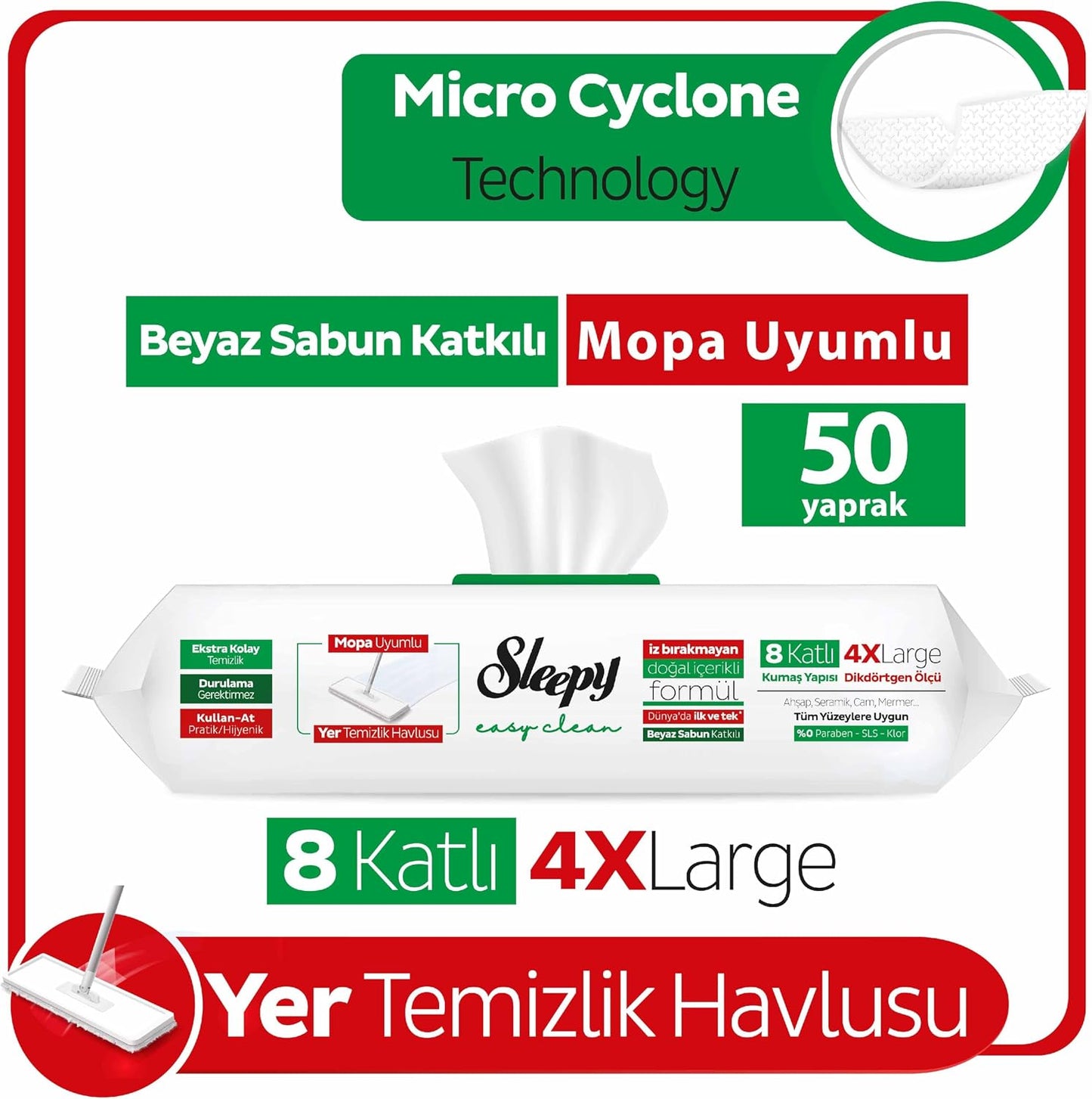 Toalla limpieza suelos comp MPa 50 hojas