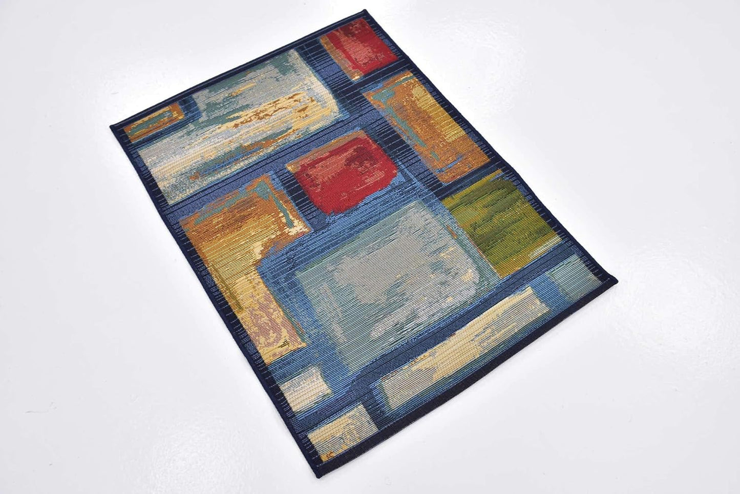 Alfombra Polipropileno beige círculos abstractos