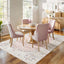 Alfombra 5x7pulg rosa vintage lavable antiderrap