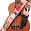 Correa ukelele cuero genuino y lona suave