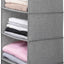 Organiz. colgante suéteres 6 estantes plegables gris