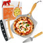 Pala pizza aluminio 12x14pulg mango madera plegable 3en1 acero inox