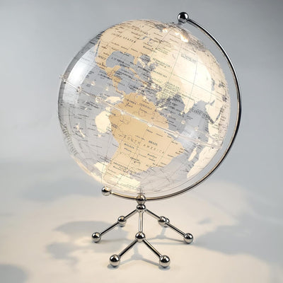Lámpara escritorio globo terráqueo interruptor táctil 9.8pulg