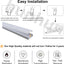 Perfil aluminio LED forma U 6.6ft con cubierta lechosa