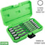 Set 12 pzas llaves hex métricas 1/4 y 3/8"