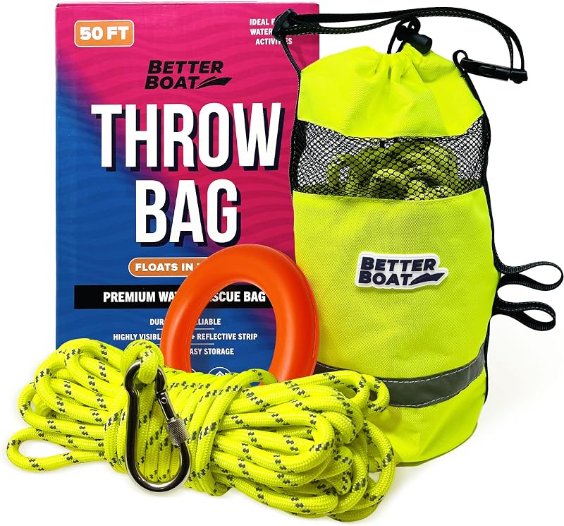 Bolsa tiro agua cuerda rescate kayak
