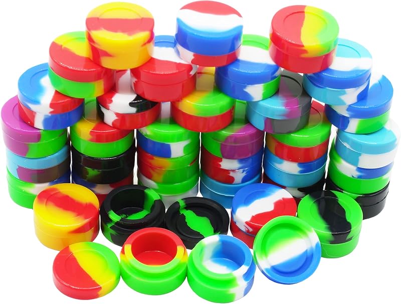 Tarros antiadherentes para cera de silicón 0.2oz