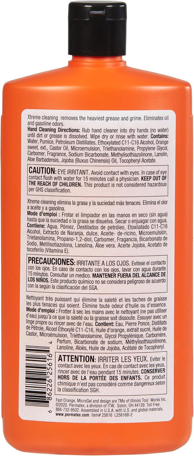 Limpiador rápido para manos naranja 1gal 15oz