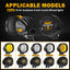 Fundas LED 4pulg redondas negras para luces trabajo 2pzas