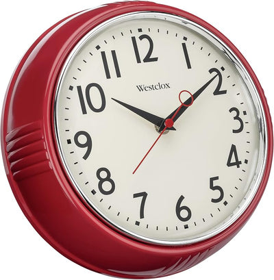 Reloj pared cocina 9.5pulg color rojo