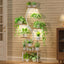 Soporte plantas 8 niveles con luces 62pulg metal S hogar