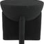 Mesa auxiliar decorativa 17.75x16.25pulg negro