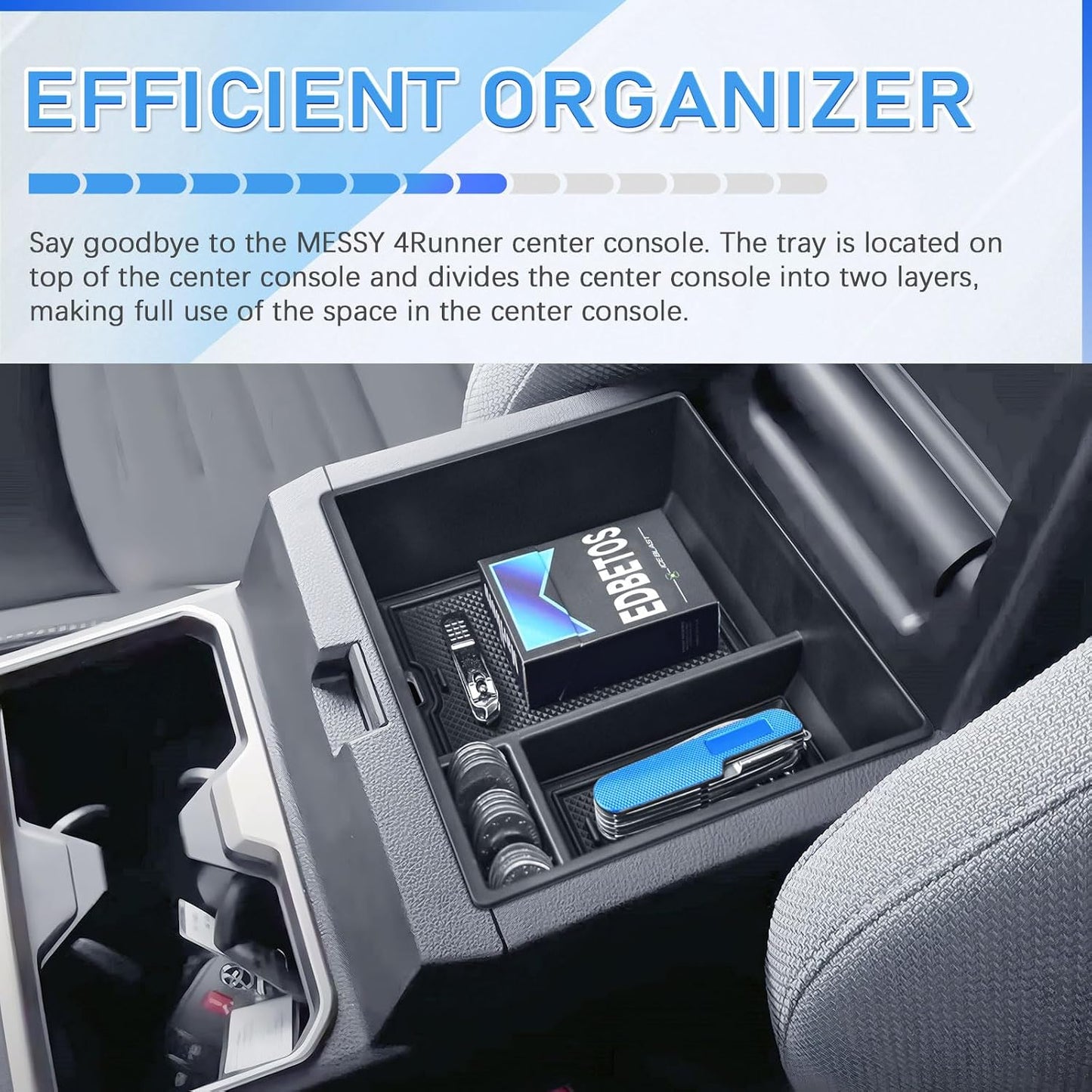 Organiz. consola central Toyota 4Runner 2025 plástico ABS
