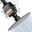 Cabezal ducha filtro 15 etapas alta presión 8pulg negro