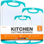 Tablas cortar sin BPA con asas antideslizantes set 2
